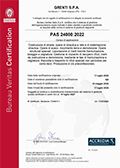 Thumb certificazione Grenti PAS 24000